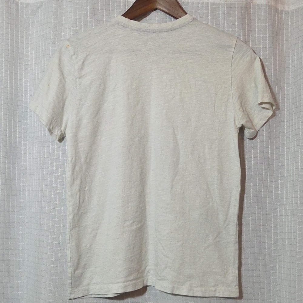 U.S POLO ASSN. T Shirt Boys XL 14-16 Ivory  Short Sleeve Tee Soft 100% Cotton - Picture 3 of 8
